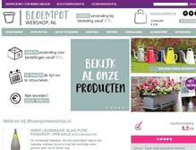 Tablet Screenshot of bloempotwebshop.nl